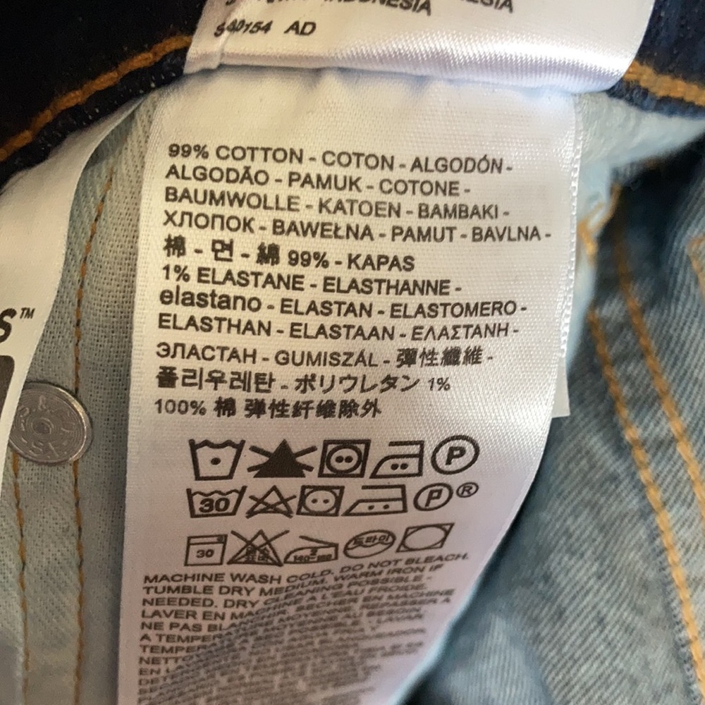 Levi’s 550 relaxed jean sits at waist tapered leg big & tall 46 X 32 - Picture 13 of 14